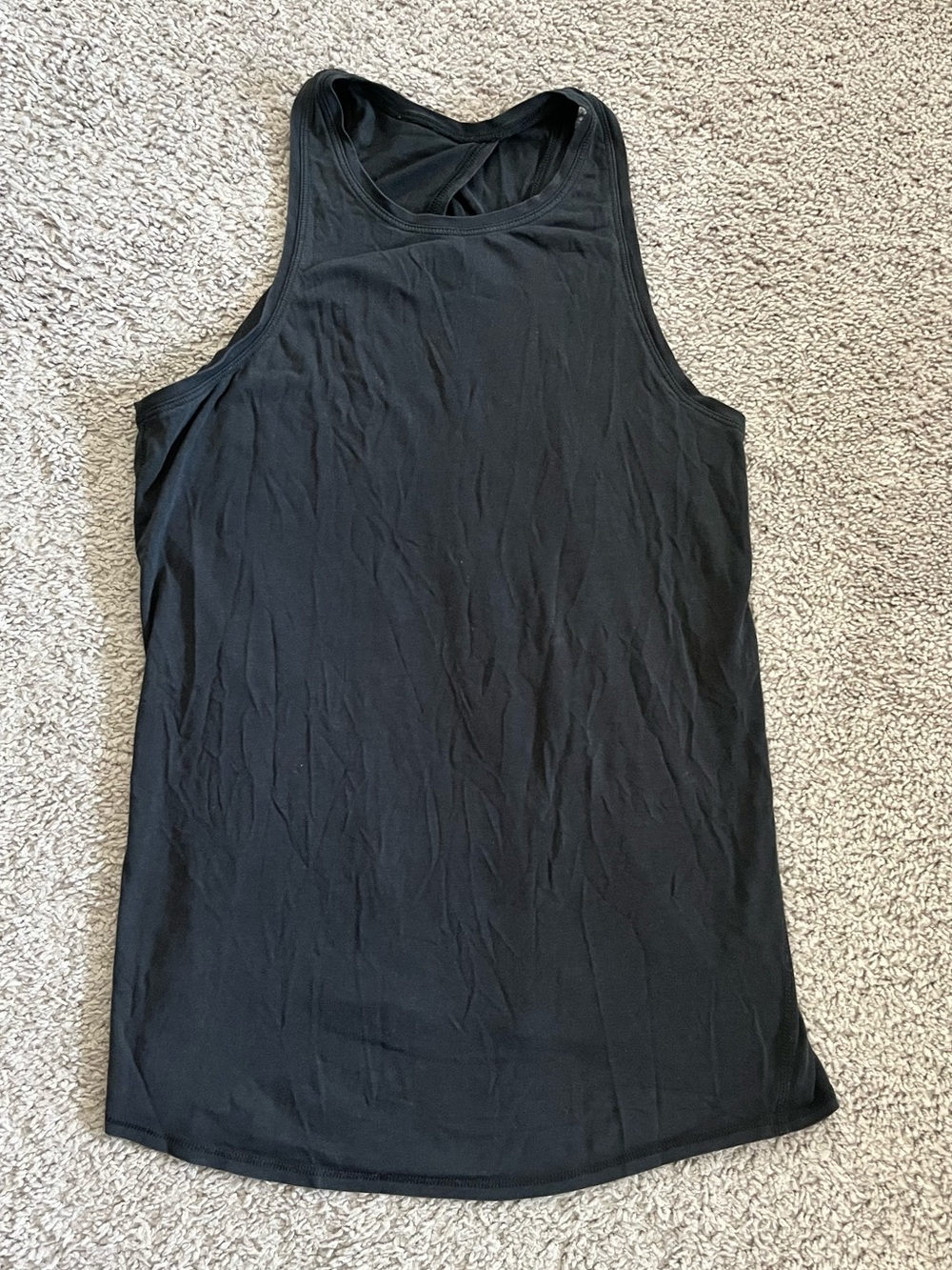 Lululemon Open Back Black Tank